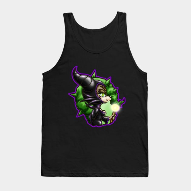 Chibi Lizzy Malefient Tank Top by whoknows4682